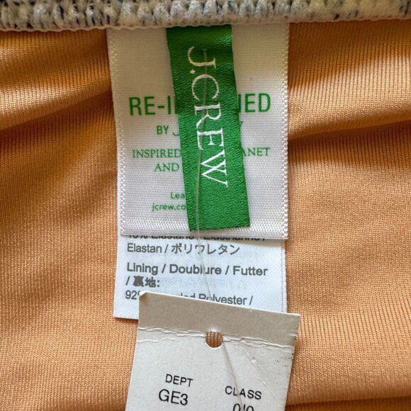 J. Crew Reimagined Plus Size 2X Ruched Swim Bikini Bottoms High Rise Paisley - Picture 9 of 12